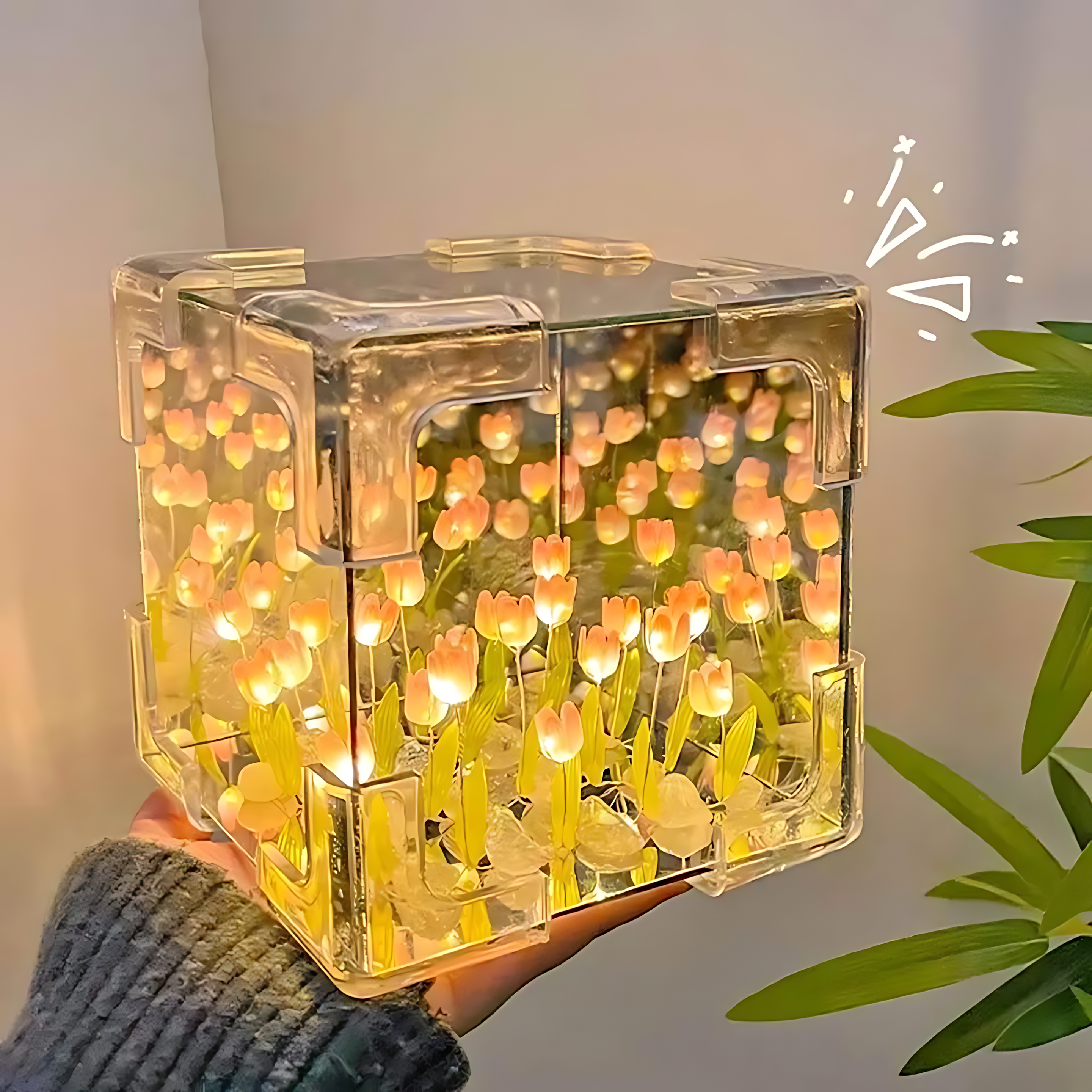Cubo Mágico de Tulipanes Infinitos